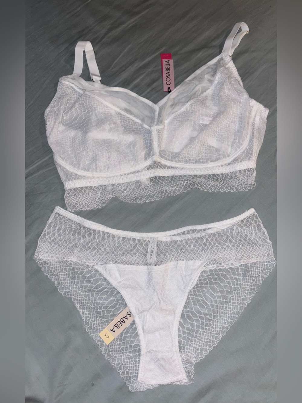 Cosabella Sutra Curvy Sweetie Bralette & Panty Set in Size Large NWT